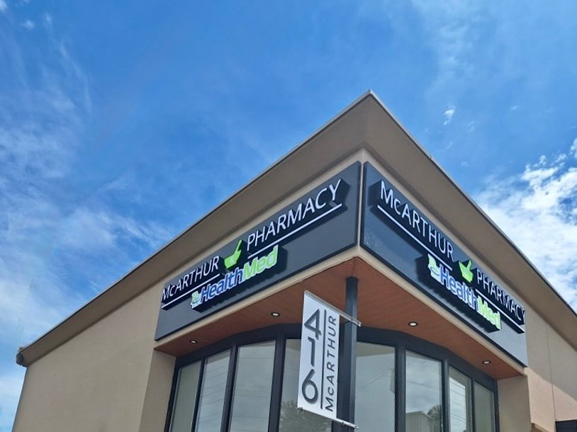 Custom 3D channel letters sign designed for a storefront in Ottawa.