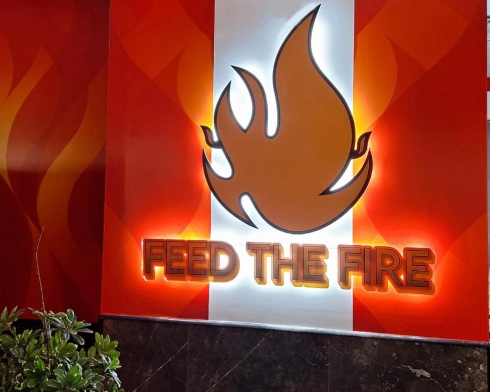 LED illuminated indoor signage created for a dining space in Ottawa.